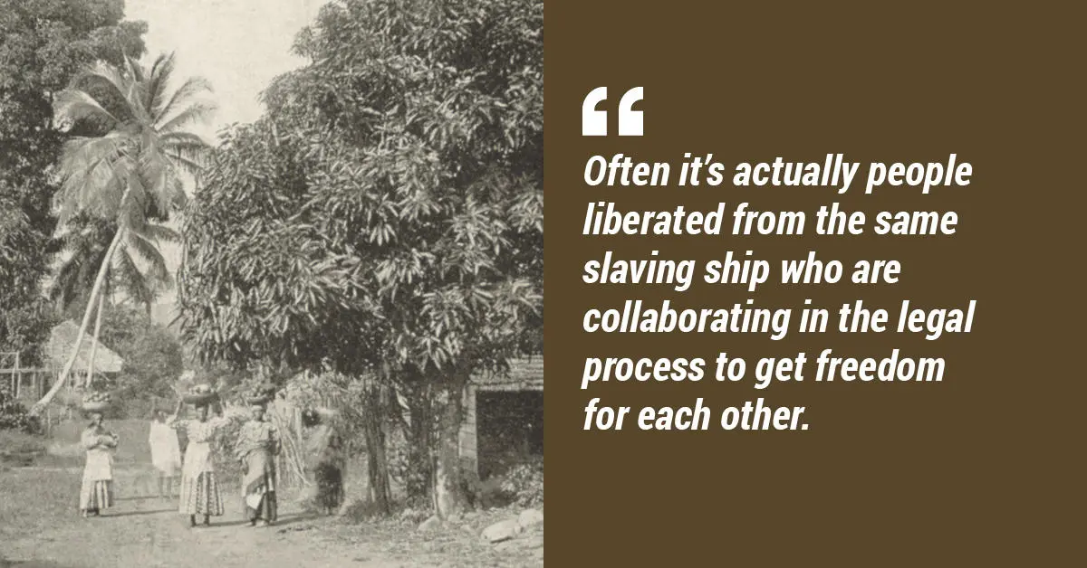 Enslaved people in Congo Town, Sierra Leone