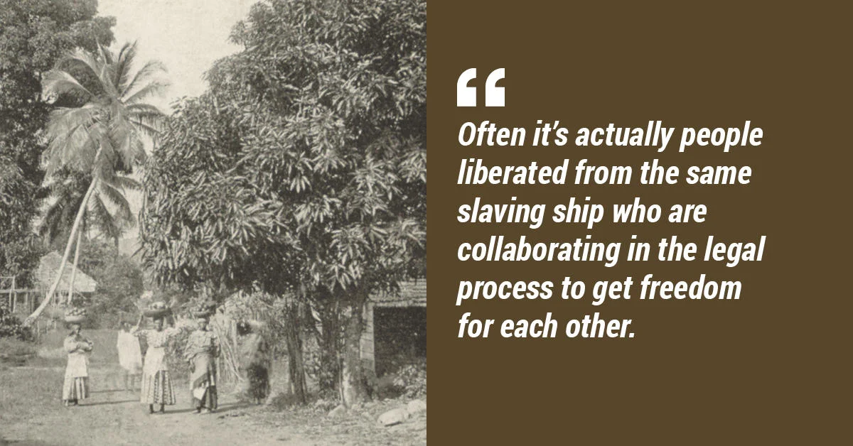 Enslaved people in Congo Town, Sierra Leone