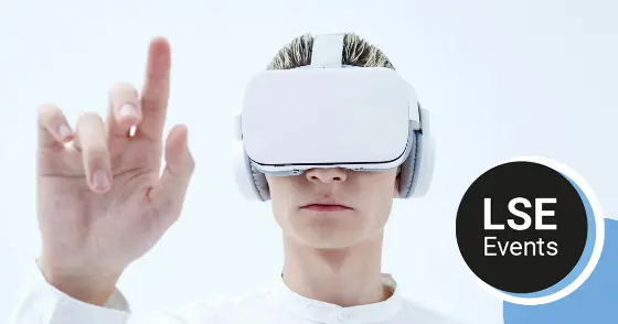 A person using a Virtual Reality headset