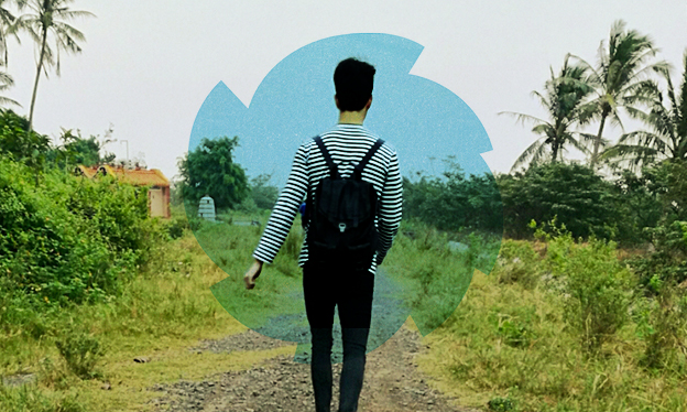 A still from the film Gone South Village.