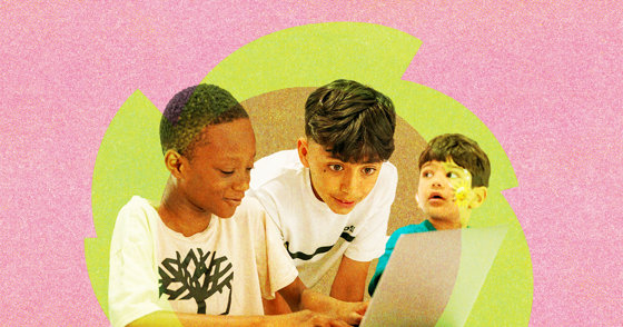 boys at a computer