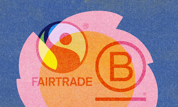 B corp and fairtrade logo
