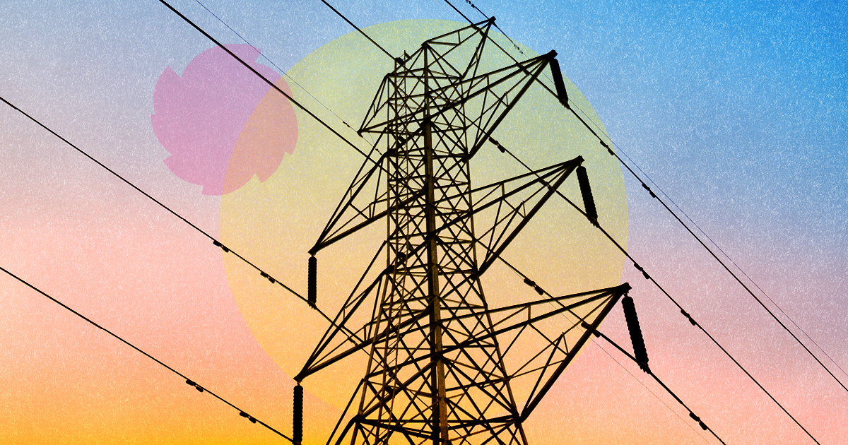 A telegraph pole.