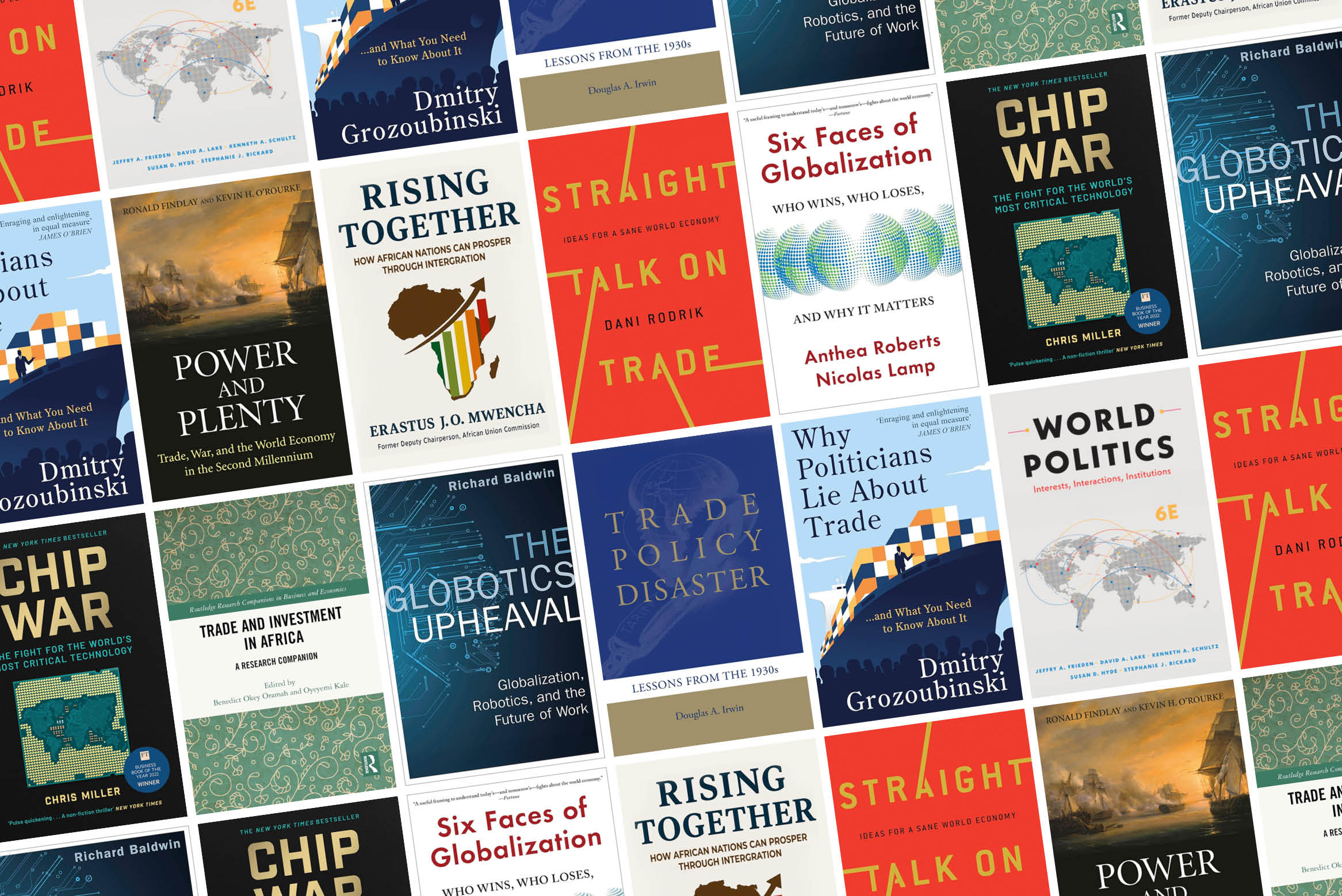 Montage of the book covers recommended in this reading list. 