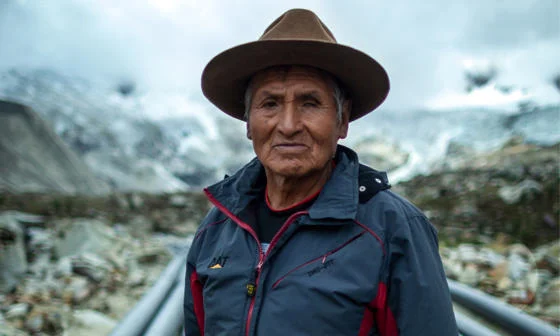 Peruvian farmer Saúl Luciano Lliuya. Credit Alexander Luna.