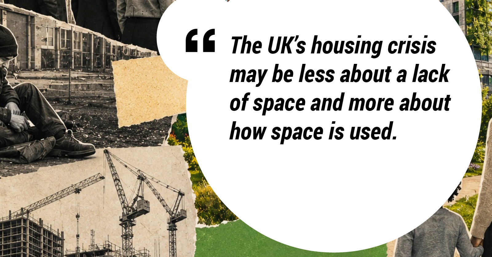 The UK's housing crisis may be less about a lack of space and more about how space is used.