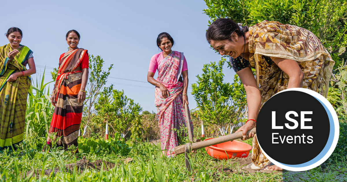 Women farming in a field