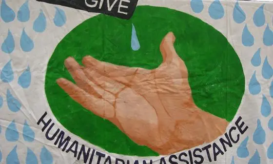 Humanitarian assistance painting. Used with permission CC BY 2.0