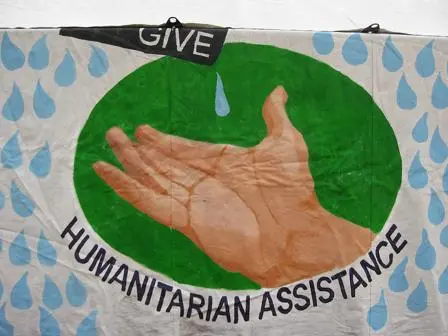 Humanitarian assistance painting. Used with permission CC BY 2.0