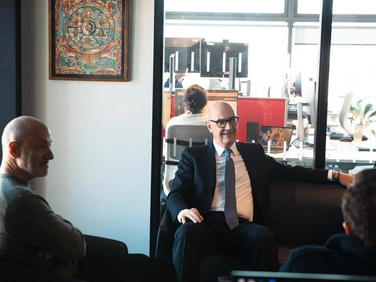 Roland Lescure speaks to Larry Kramer and LSE Professor Ronny Razin