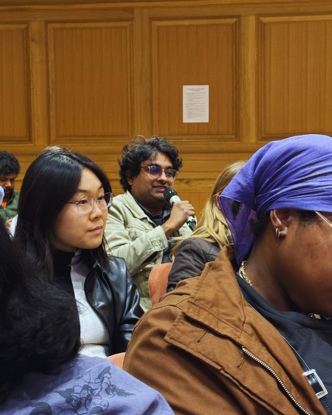 audience member asking a question