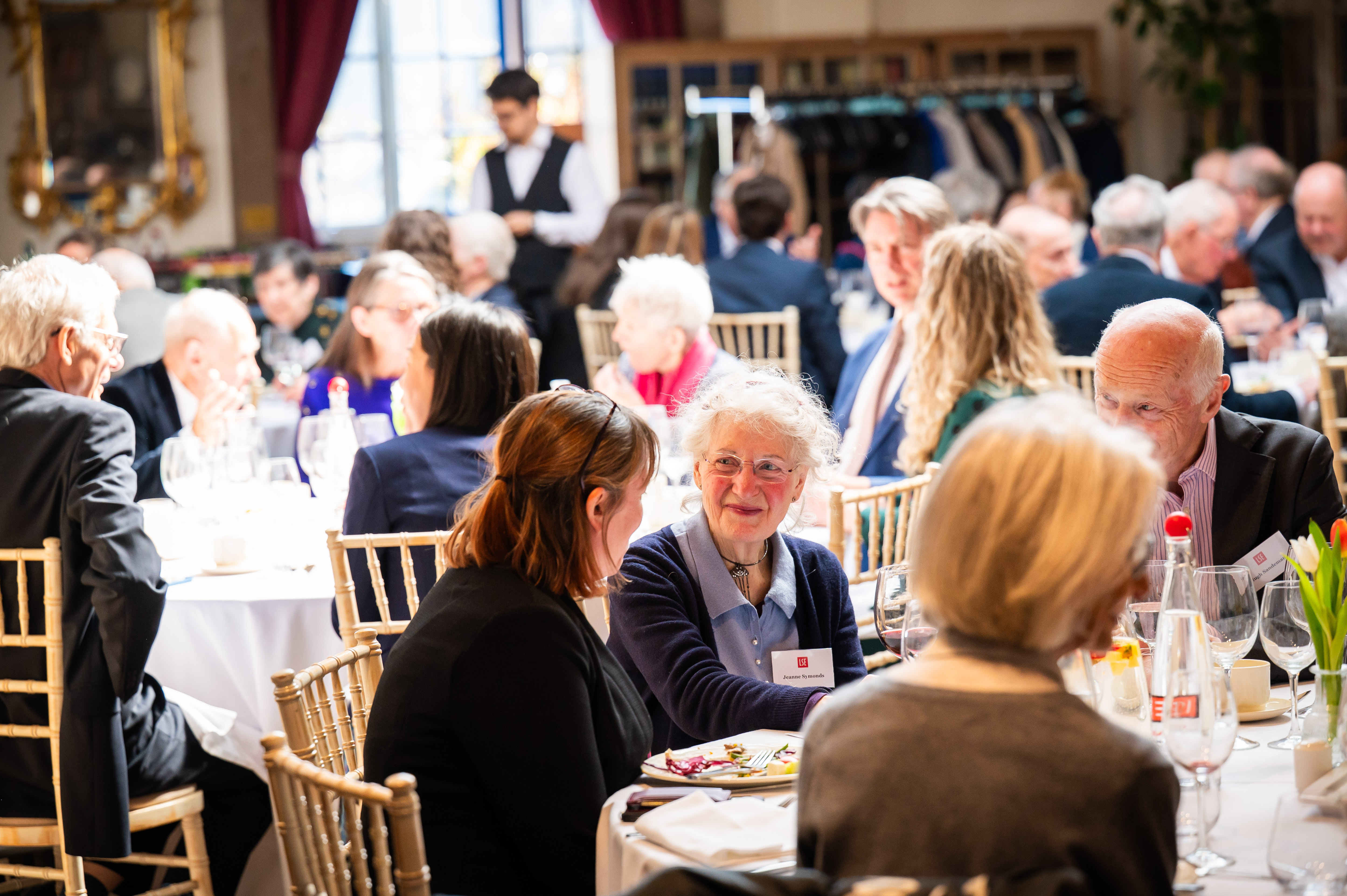 Legacy supporters chat during our Legacy Lunch