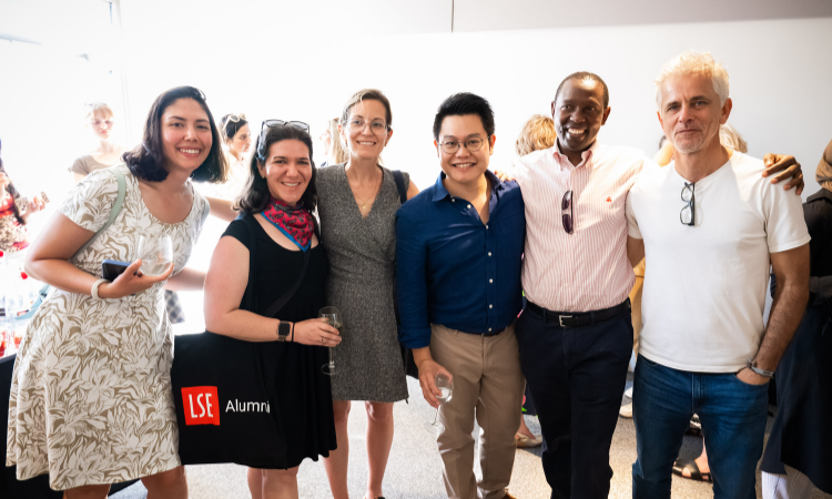 6 members of the global alumni board group photo