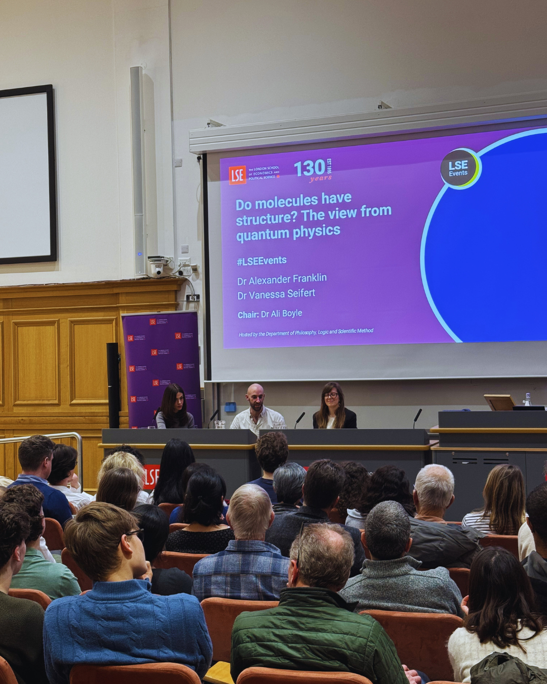 the panel with Vanessa Seifert, Alexander Franklin, and Ali Boyle
