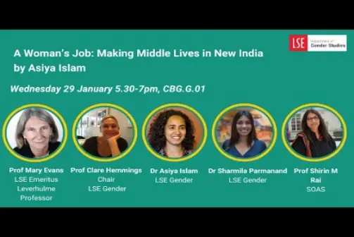 A Woman's Job: Making Middle Lives in New India event speakers