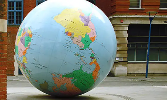 LSE's giant upsidedown globe