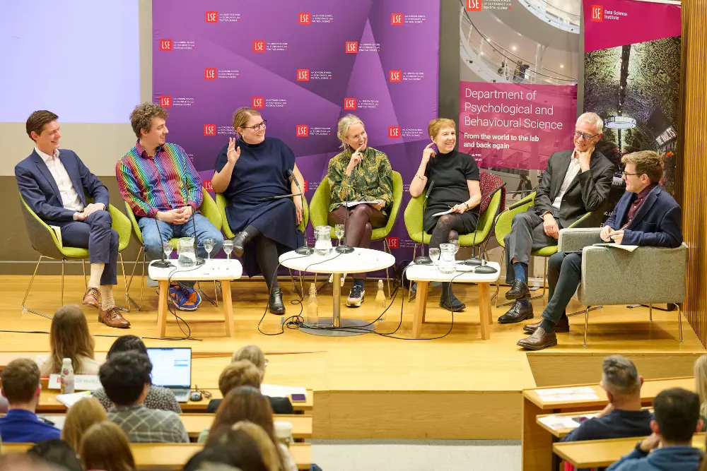 The panel at a AI and the future of Behavioural Science public event