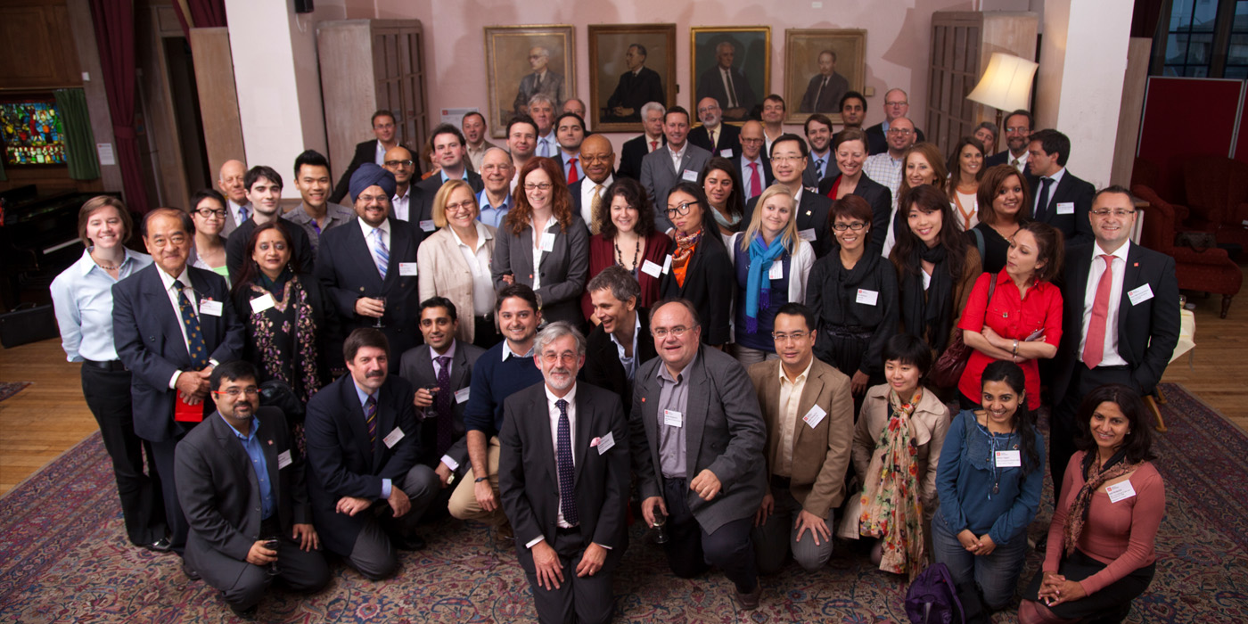Members of the Alumni Association in 2011 pose for a group photo