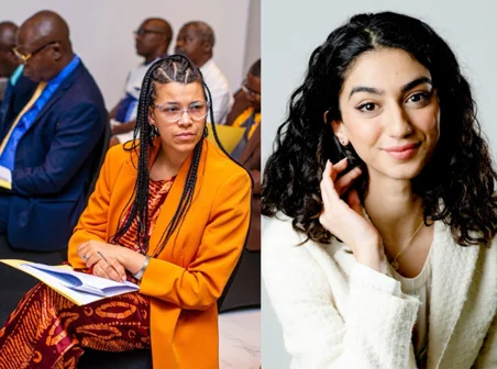 Headshots of three LSE Gender alumni