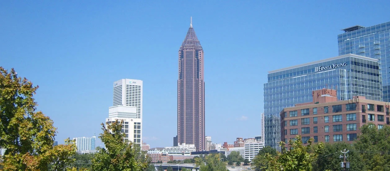 View of skyscrapers in Atlanta, Georgia.