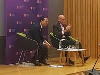 Thierry Balzacq and Jeff Chwieroth at 2022 Susan Strange Memorial Lecture