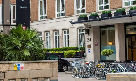 A view of Bankside House accommodation building