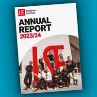 Annual report cover 2024 square light blue