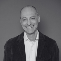Portrait of Ben in black and white