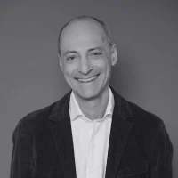 Portrait of Ben in black and white