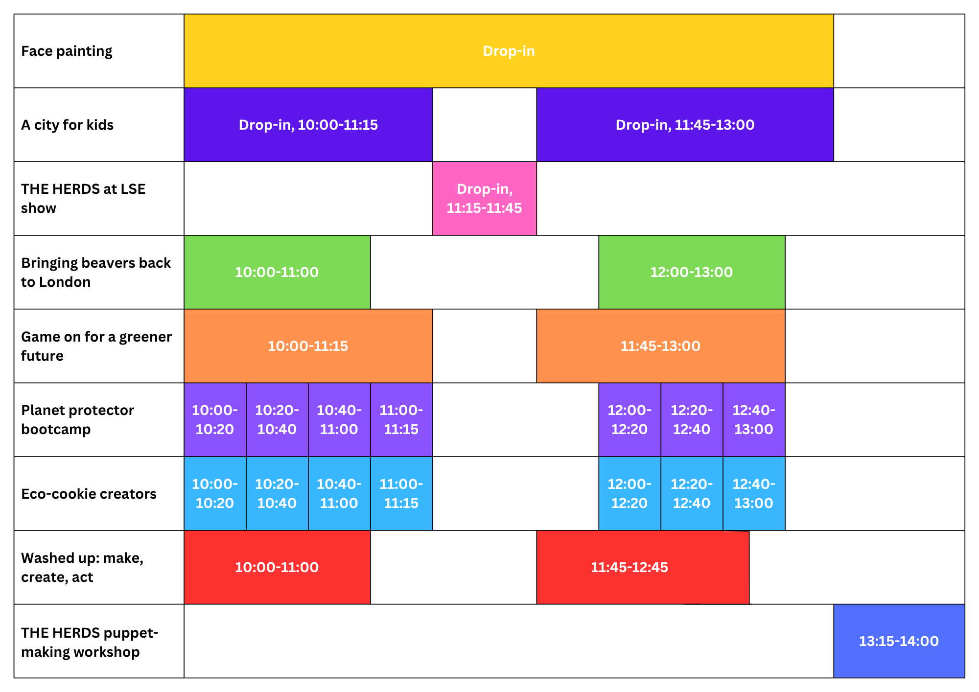 LSE Family Day 2026 Schedule