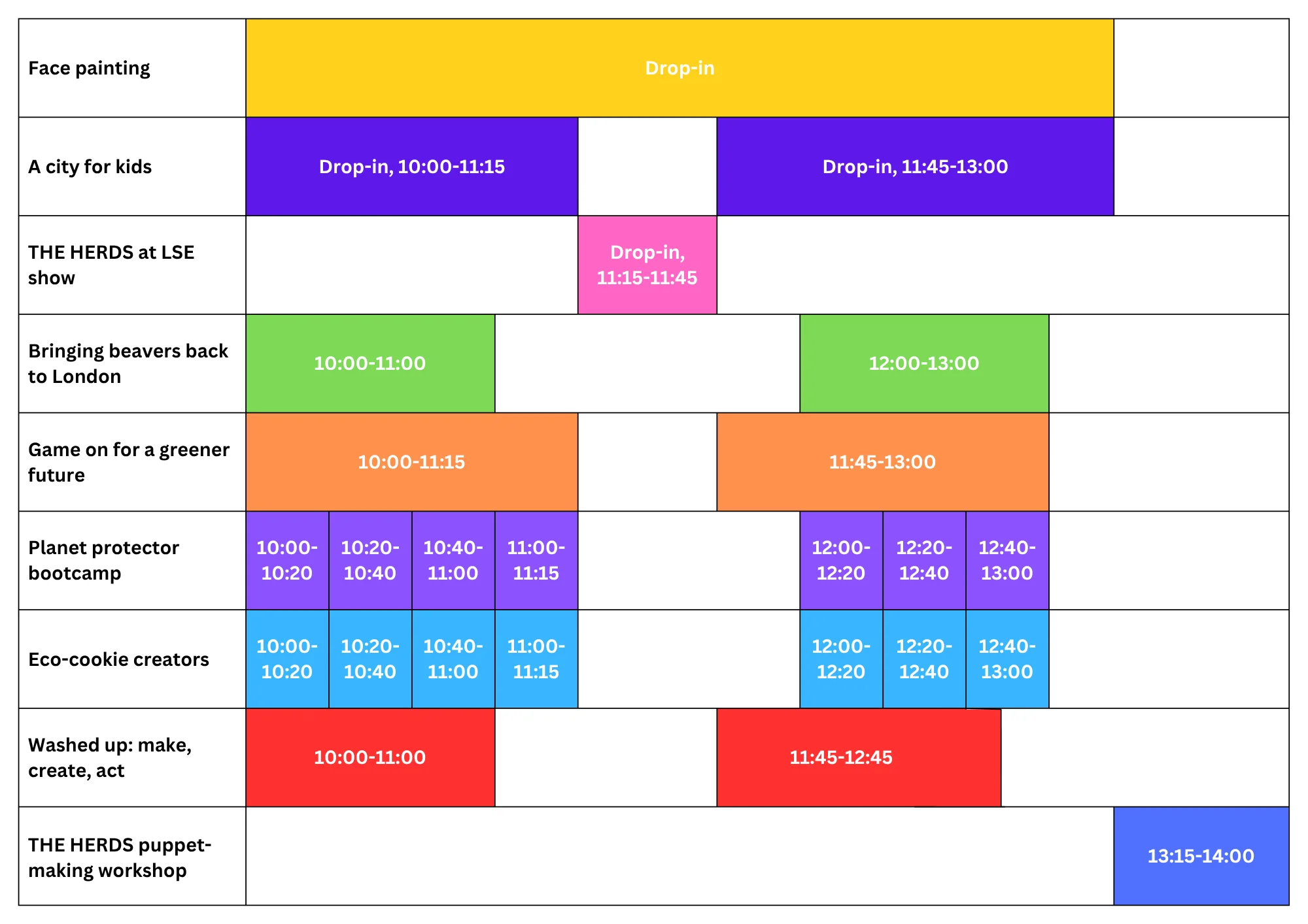 LSE Family Day 2026 Schedule