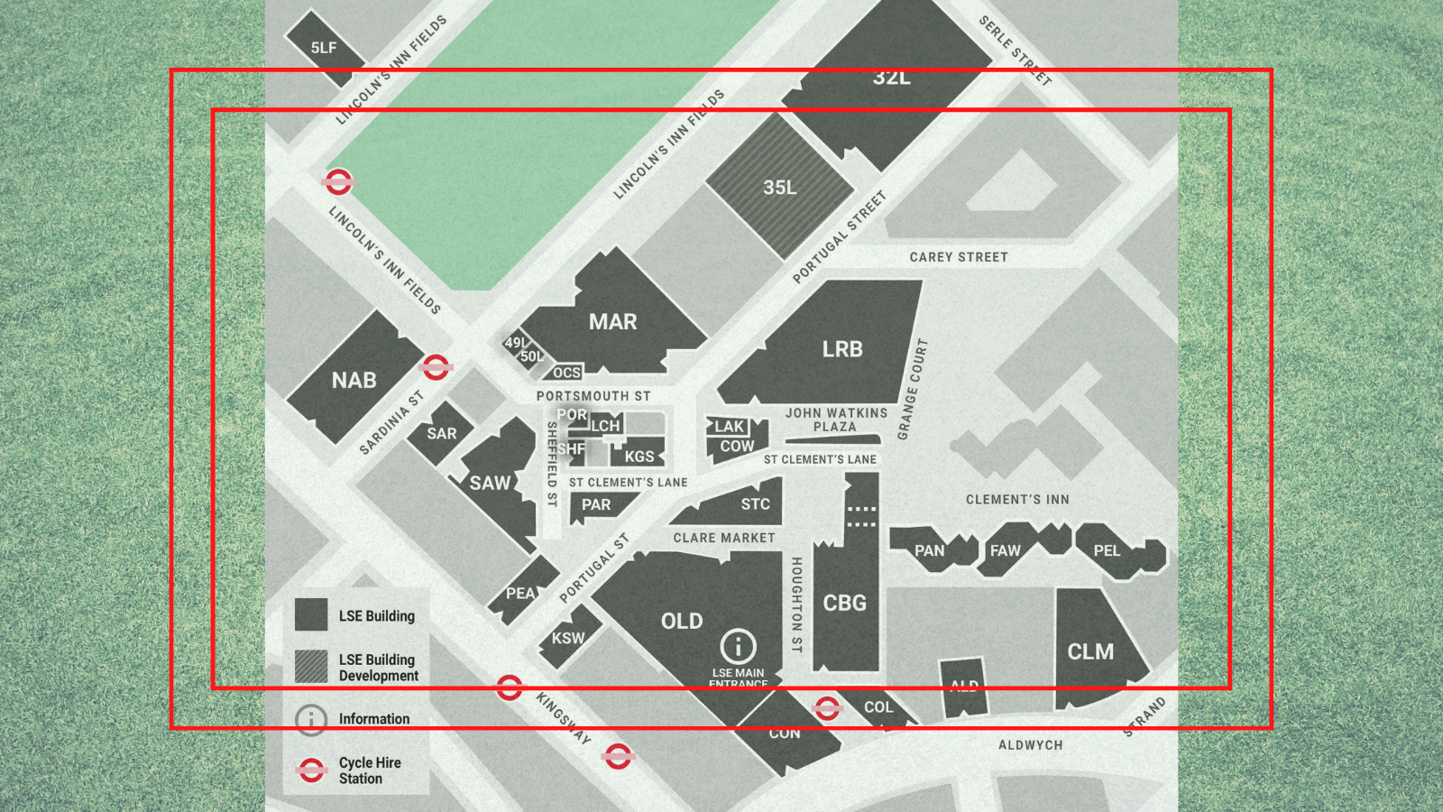 LSE's campus map