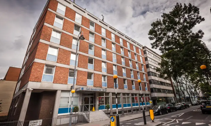 An exterior view of the Carr-Saunders Hall accommodation building at LSE