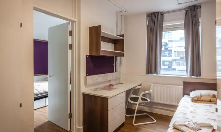 A bedroom in a hall of residence