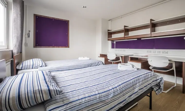 A bedroom in a hall of residence