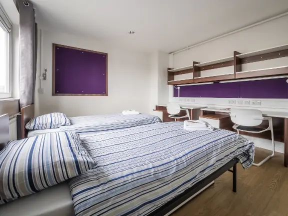 A bedroom in a hall of residence