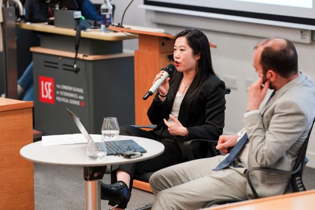 Catherine Xiang speaking at Book Launch 2026 