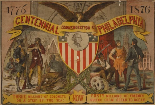 Centennial commemoration at Philadelphia July 4 -1876