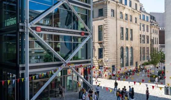 LSE Centre Building with GUG logo