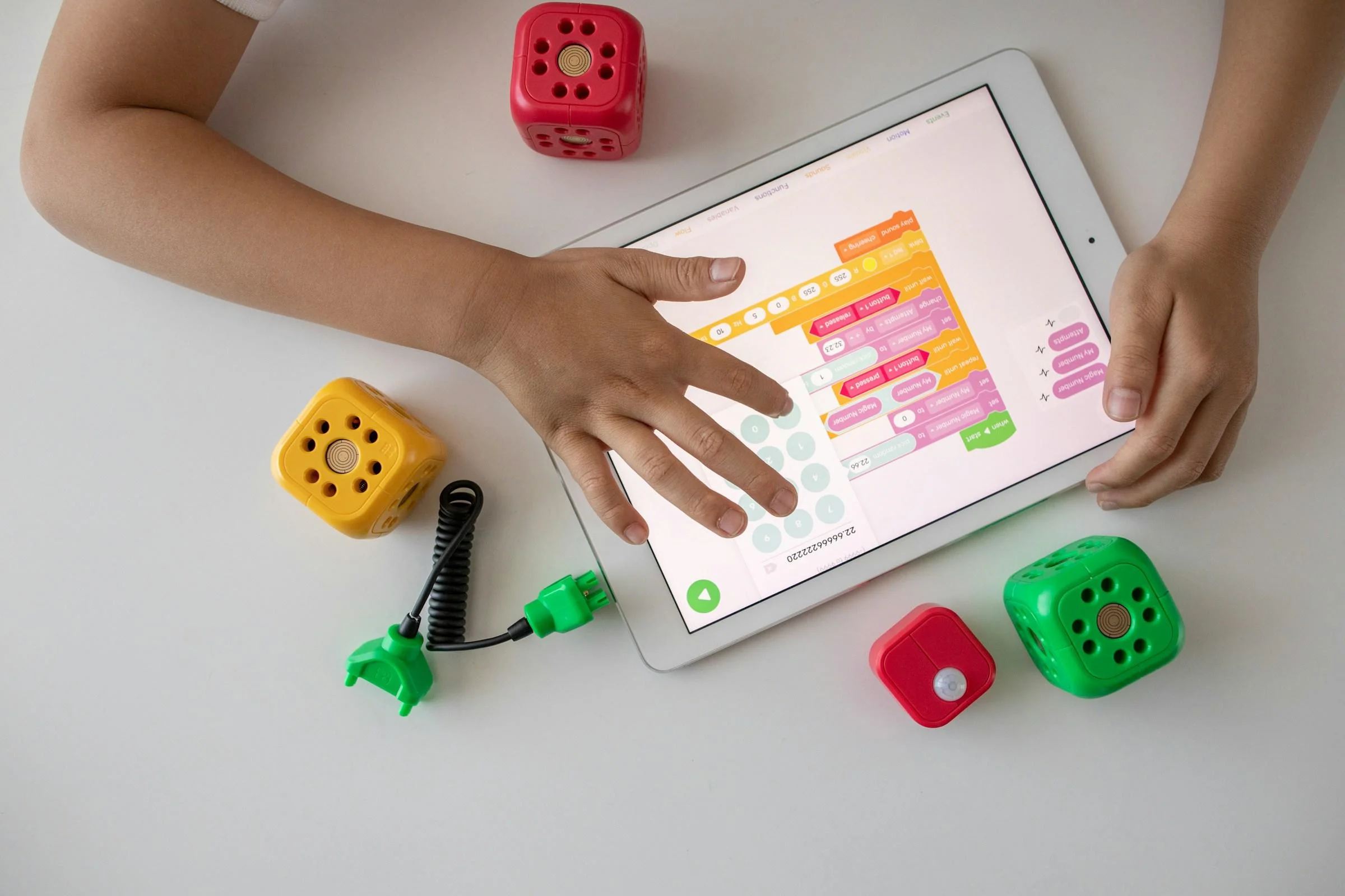 Child playing on laptop