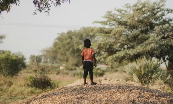 Child in the savanna