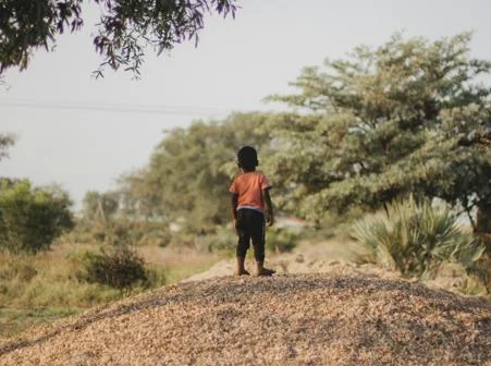 Child in the savanna