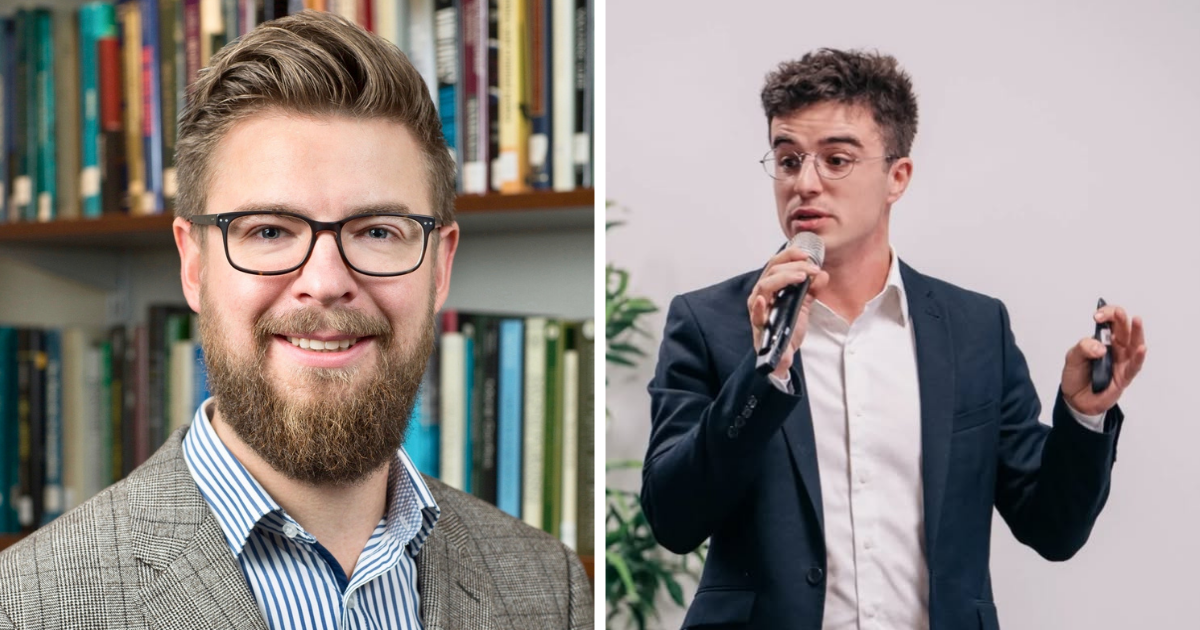 Headshots of Chris and Florian