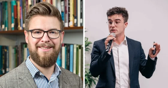 Headshots of Chris and Florian