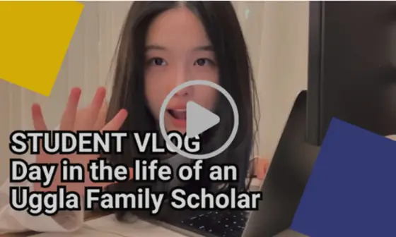 Student Vlog: Day in the life of an Uggla Family Scholar