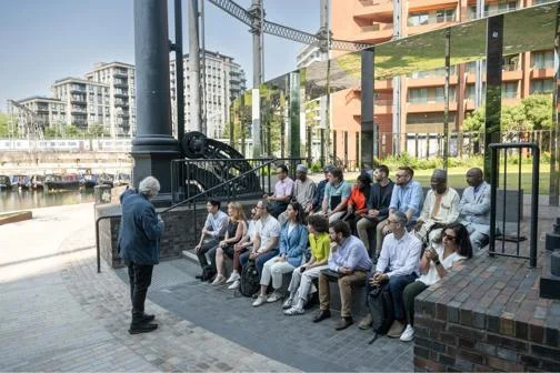 LSE Cities students receiving on-site training