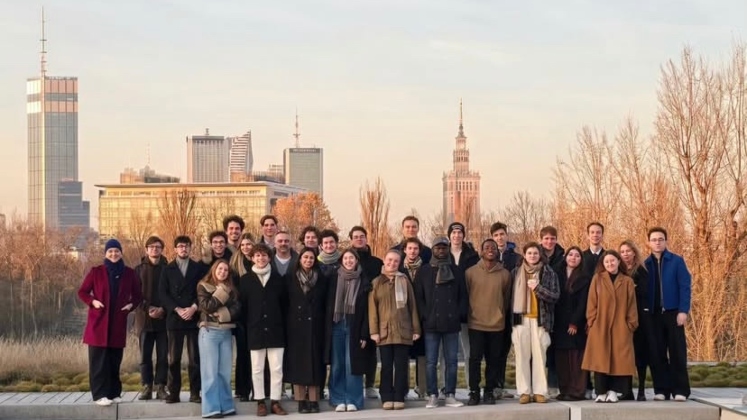 Group of CIVICA ambassadors in Warsaw