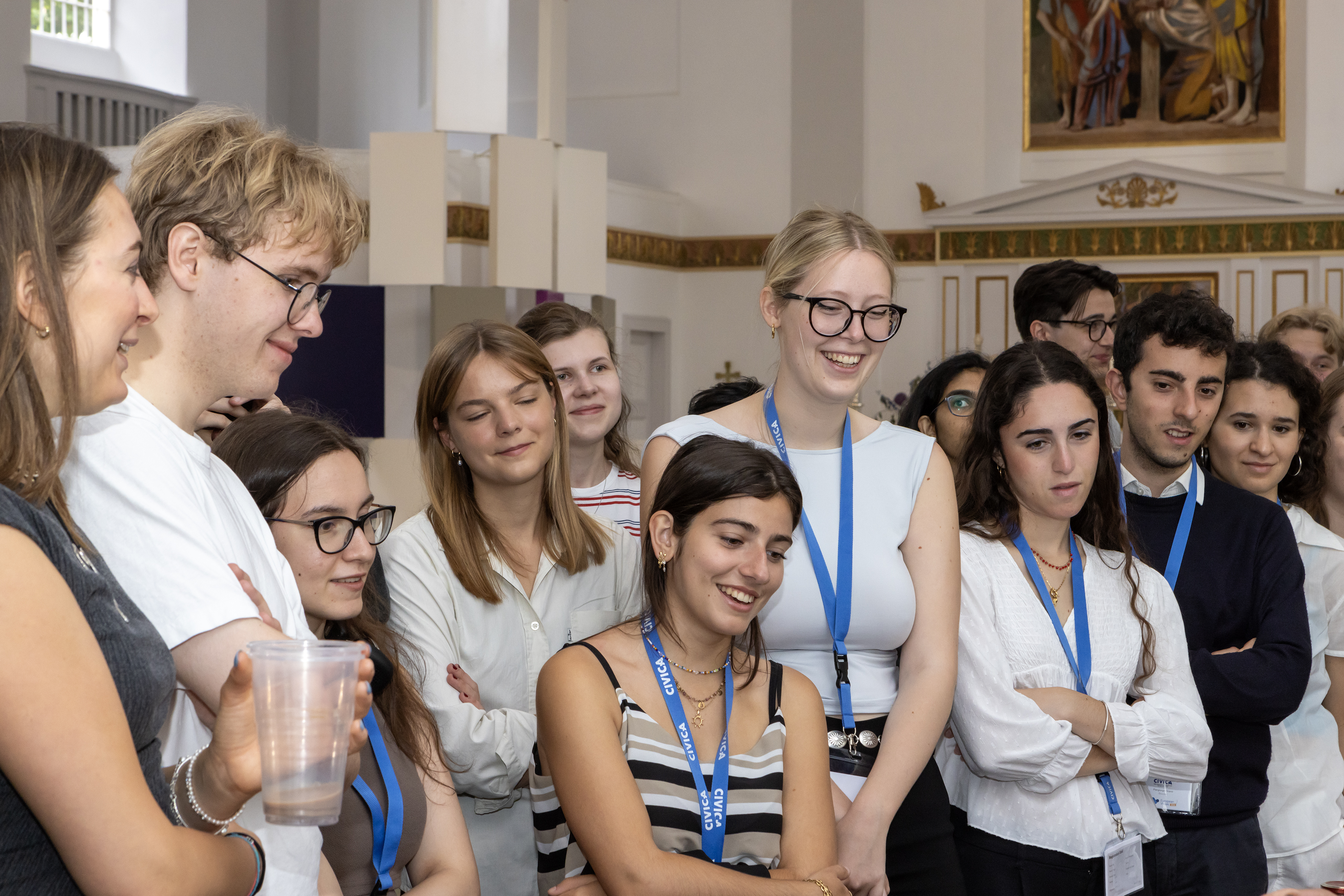 CIVICA students attending activities during the European Week in London