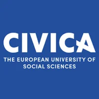 white and blue CIVICA Logo