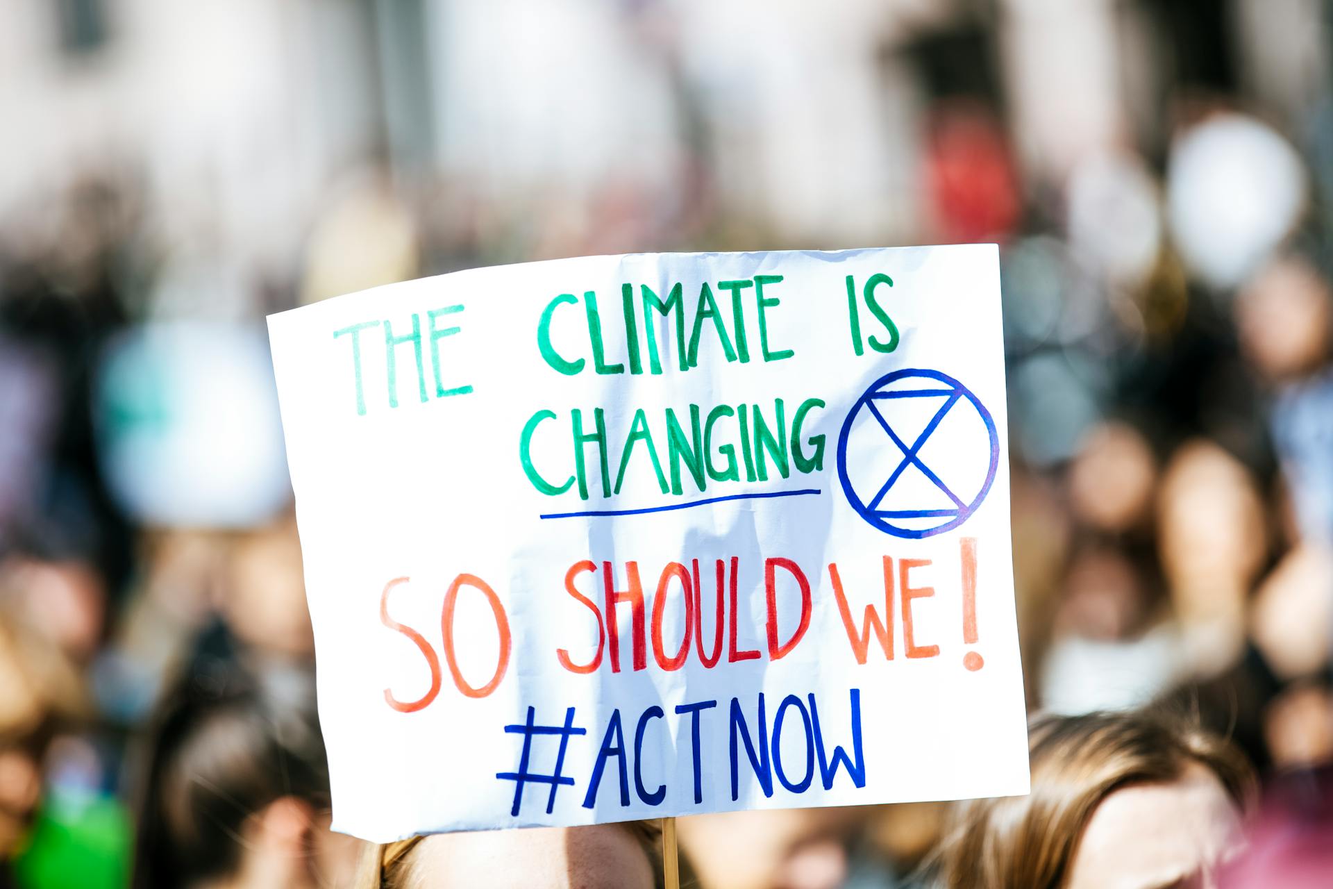 Climate protest image by Markus Spiske on Pexels